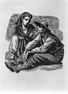 Hiszpanska, Maria, Ilustracja do dramatu "Jerma" F. Garci Lorca, 1954, drzeworyt