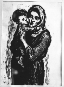 Hiszpanska, Maria, Macierzyństwo, 1955, drzeworyt