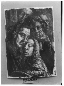 Hiszpanska, Maria, Tęsknota, 1946, rysunek
