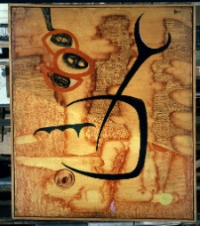 Stern, Jonasz, Kompozycja agresywna, 1959, olej