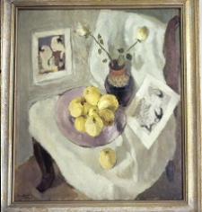 Seidenbeutel, Menasze, Martwa natura, róże, 1930, olej