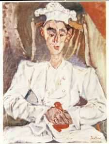 Soutine, Chaim, Portret cukiernika z czerwoną chusteczką, 1922, olej, olej