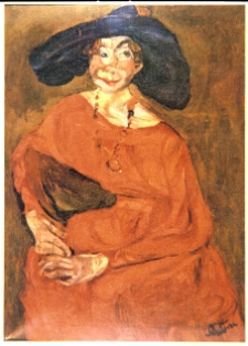 Soutine, Chaim, Kobieta w czerwonej sukni, 1923-1924, olej