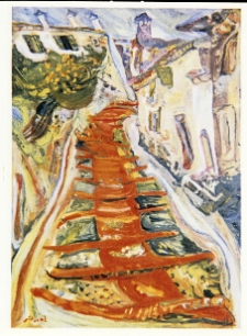 Soutine, Chaim, Czerwone schody w Cagnes,1918, olej