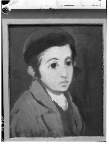 Lachur, Maciej, Chłopiec z getta warszawskiego, 1955, olej