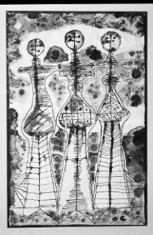 Lebenstein, Jan, kompozycja surrealistyczna, litografia barwna