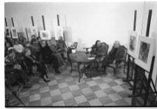 Lebenstein, Jan, Spotkanie z Herlingiem Grudzińskim, fotografia