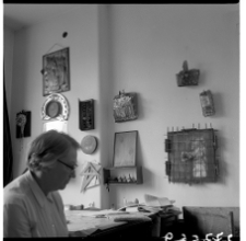 Rosenstein, Erna, artystka w pracowni, fotografia