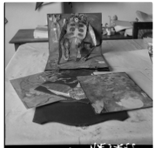 Rosenstein, Erna, w pracowni artystki, fotografia