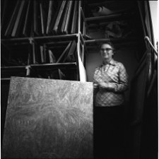 Rosenstein, Erna, artystka w pracowni, fotografia