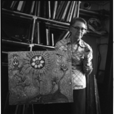 Rosenstein, Erna, artystka w pracowni, fotografia