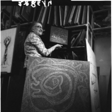Rosenstein, Erna, artystka w pracowni, fotografia