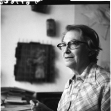 Rosenstein, Erna, artystka w pracowni, fotografia