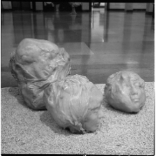 Szapocznikow, Alina, Z cyklu "Nowotwory uosobione", 1971, poliester, wata szklana gazety