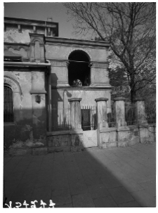 Kraków, synagoga Tempel, fasada, portal środkowy.