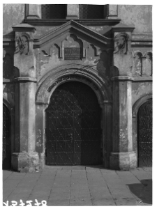 Kraków, synagoga Tempel, fasada, portyal środkowy.