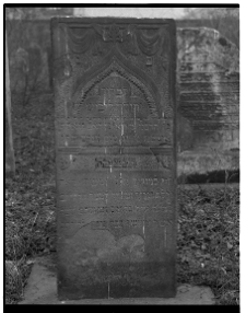 Krak&oacute;w, cmentarz przy bożnicy Remu, macewa.