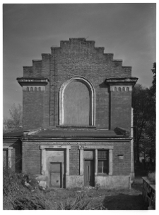 Kraków, cmentarz żydowski przy ul. Miodowej, dom przedpogrzebowy, widok od południa.