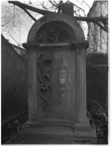 Kraków, cmentarz żydowski przy ul. Miodowej, nagrobek Heleny Schmeidler i Bernarda Schmeidlera.