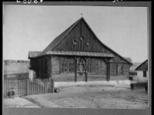 Przedbórz, synagoga. elewacja wsch., widok od północnego zachodu.