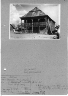 Rzochów, synagoga, widok od południowego zachodu. Karta inwentarzowa.