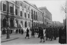 Warszawa, pałac Kronenberga (pl. Małachowskiego), siedziba GAL, elewacja frontowa.