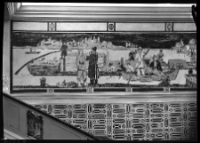 Gdańsk, kino „Leningrad” przy ul. Długiej 57. Wnętrze – fragment panoramy miasta (wyk. Jacek Żuławski)