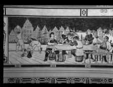 Gdańsk, kino „Leningrad” przy ul. Długiej 57. Wnętrze – fragment panoramy miasta (wyk. Jacek Żuławski)
