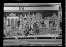 Gdańsk, kino „Leningrad” przy ul. Długiej 57. Wnętrze – fragment panoramy miasta (wyk. Jacek Żuławski)